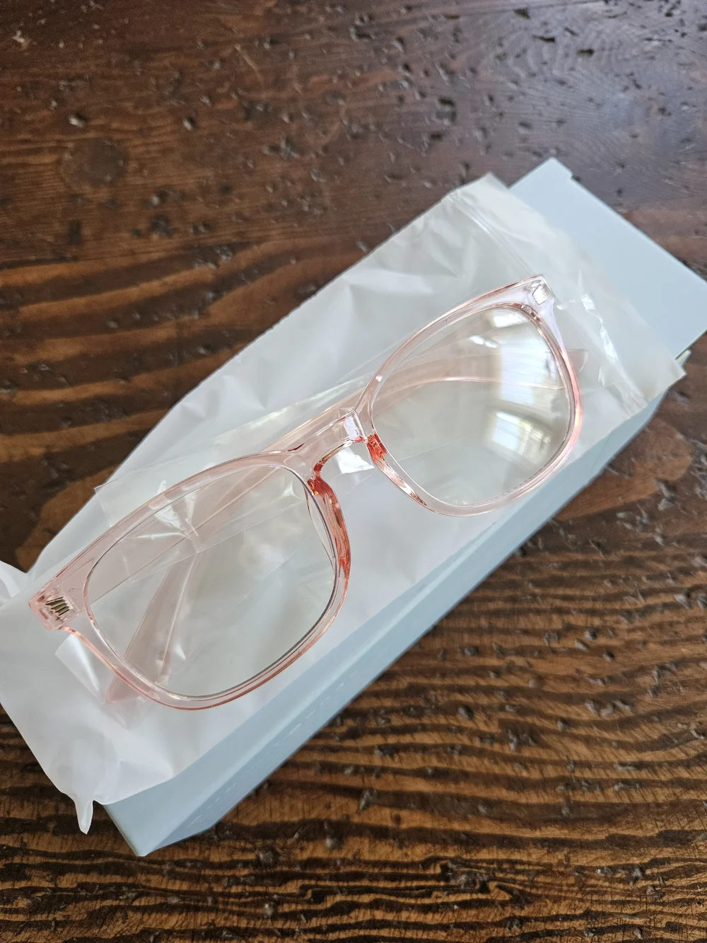 BN Blue Light Blocking Glasses Pink Frames